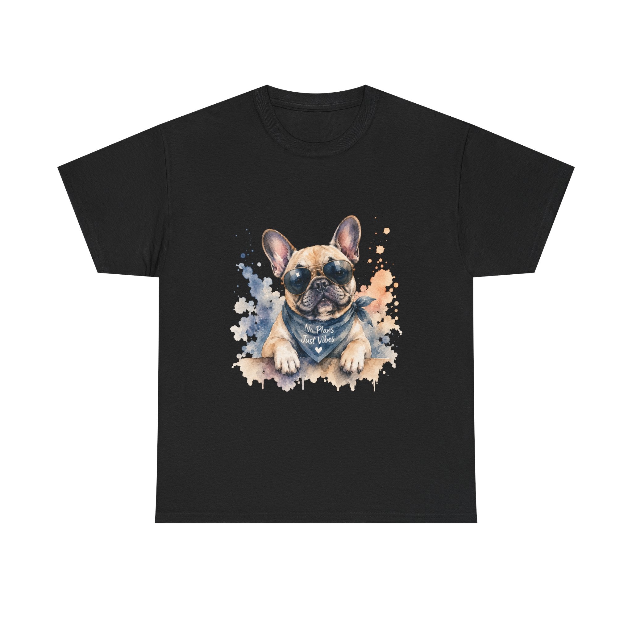 French Bulldog Watercolor T-Shirt – Cute Pup Bandana Tee