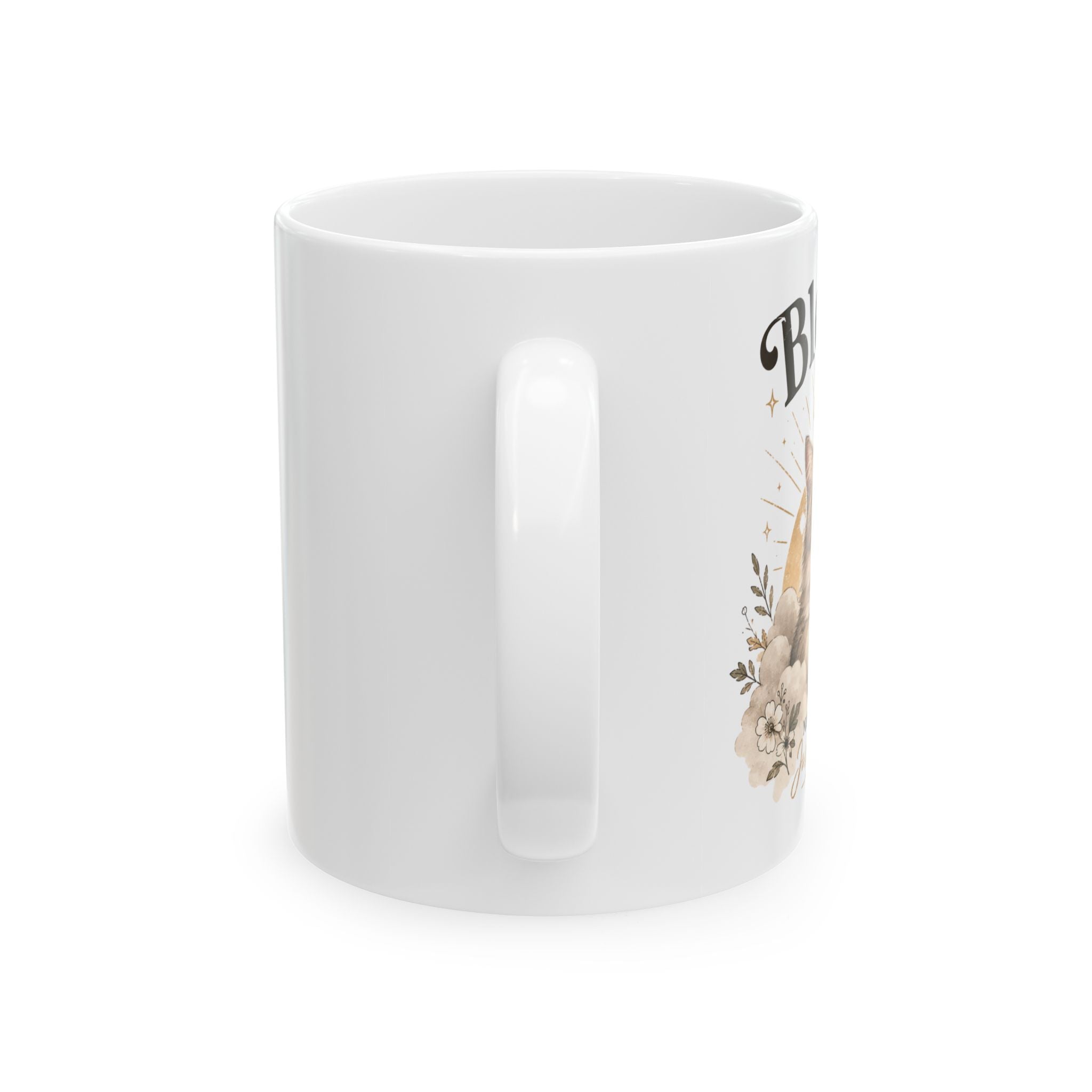 Blessed Floral Ceramic Mug — 11oz & 15oz Inspirational Coffee Cup