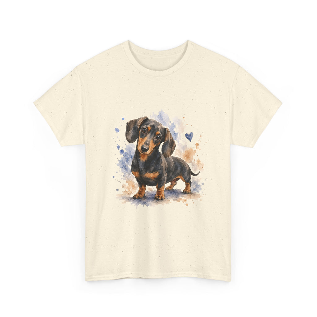 Dachshund Watercolor Tee - Cute Sausage Dog Graphic T-Shirt