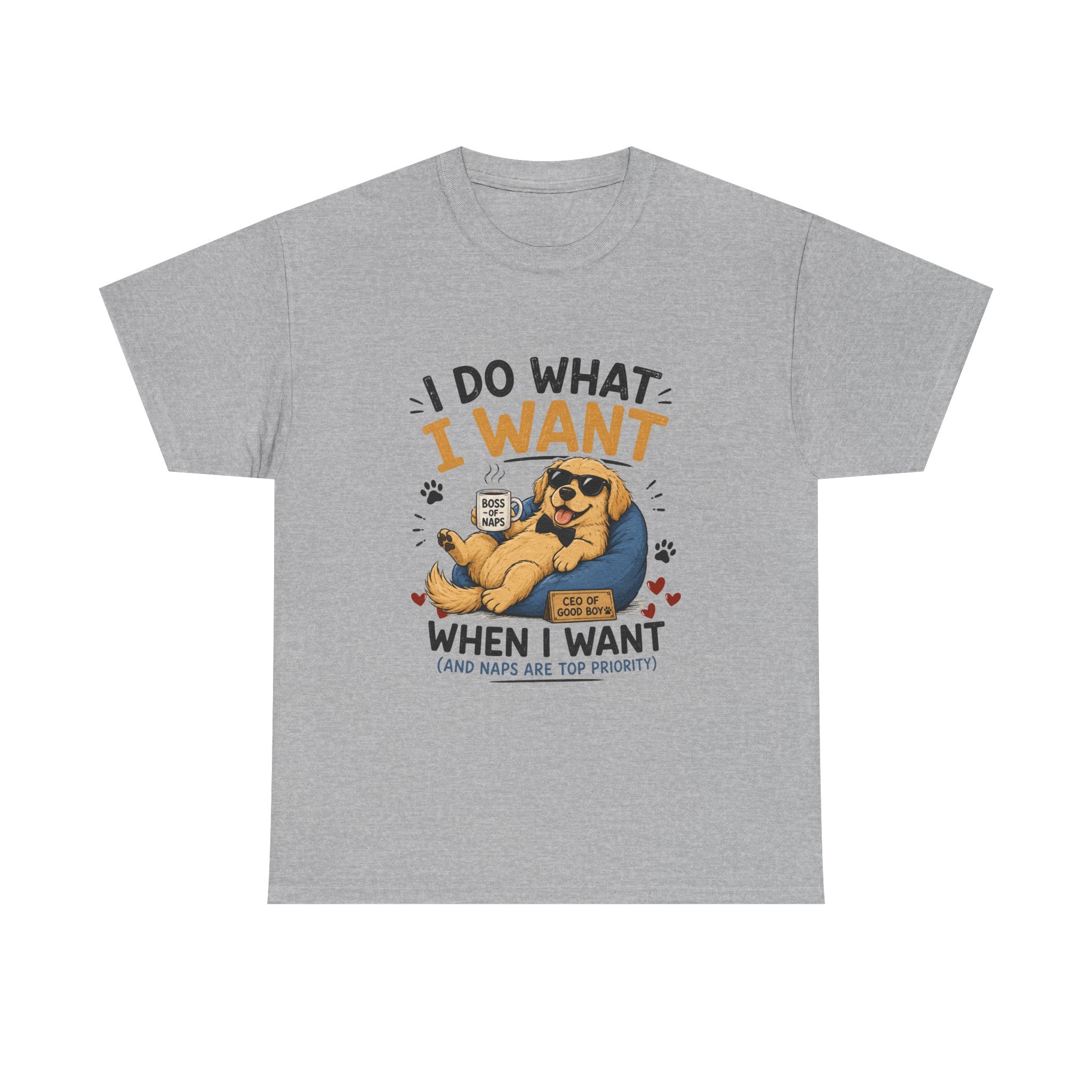 I Do What I Want When I Want Dog T-Shirt — Funny Rebel Pet Lover Tee