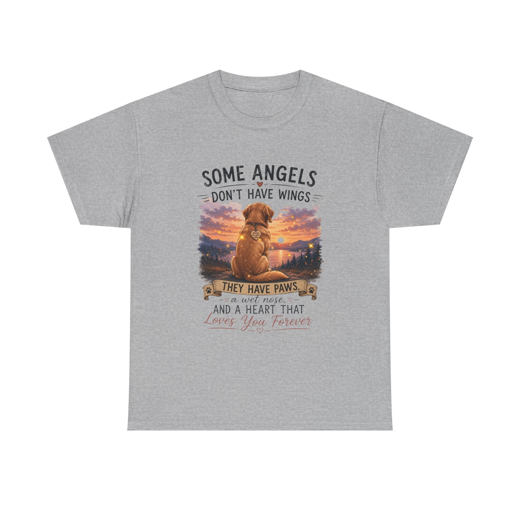 Dog Lover T‑Shirt – "Some Angels Don't Have Wings, They Have Paws" Memorial Tee