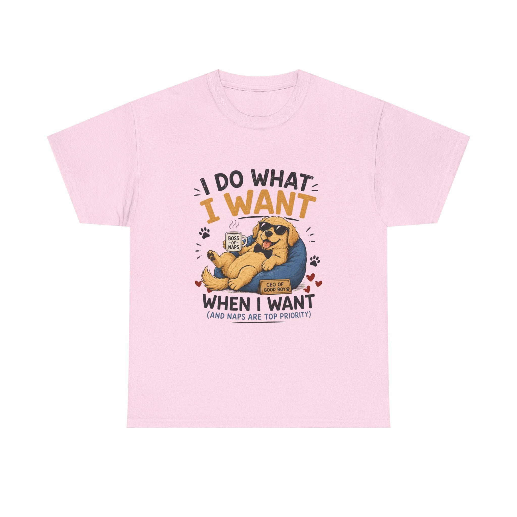 I Do What I Want When I Want Dog T-Shirt — Funny Rebel Pet Lover Tee