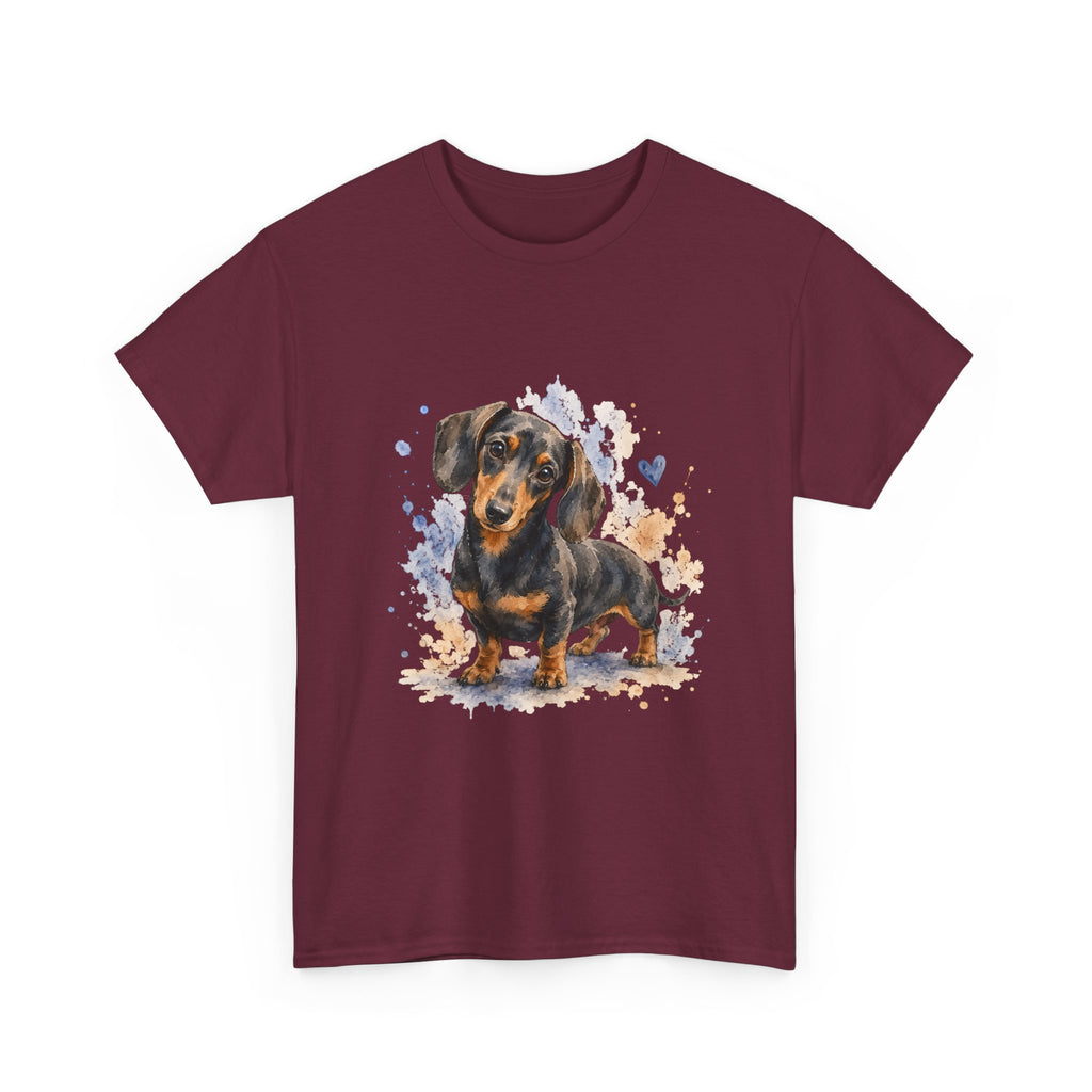 Dachshund Watercolor Tee - Cute Sausage Dog Graphic T-Shirt