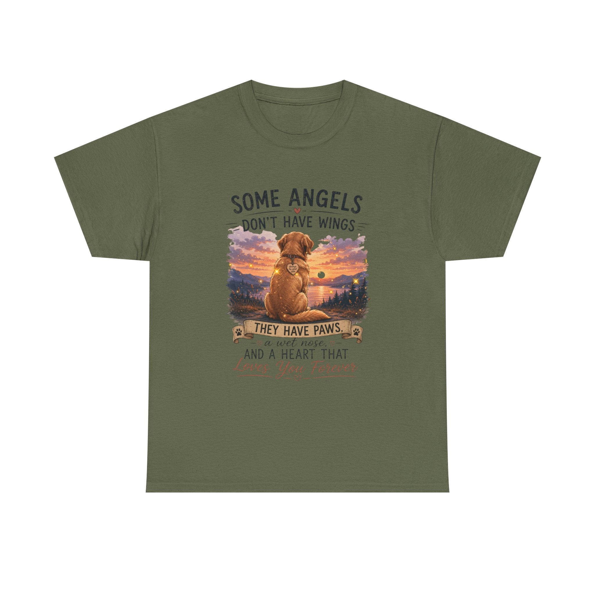 Dog Lover T‑Shirt – "Some Angels Don't Have Wings, They Have Paws" Memorial Tee