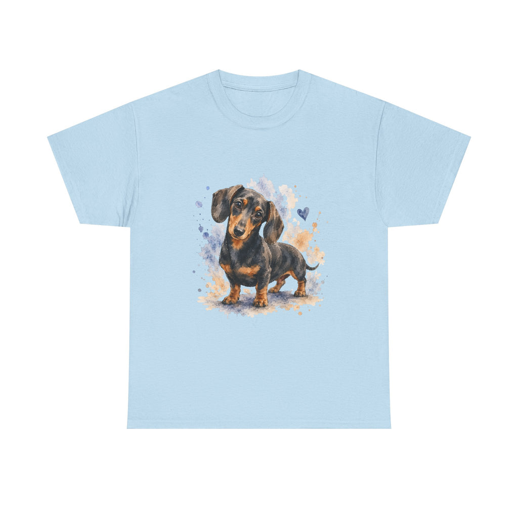 Dachshund Watercolor Tee - Cute Sausage Dog Graphic T-Shirt