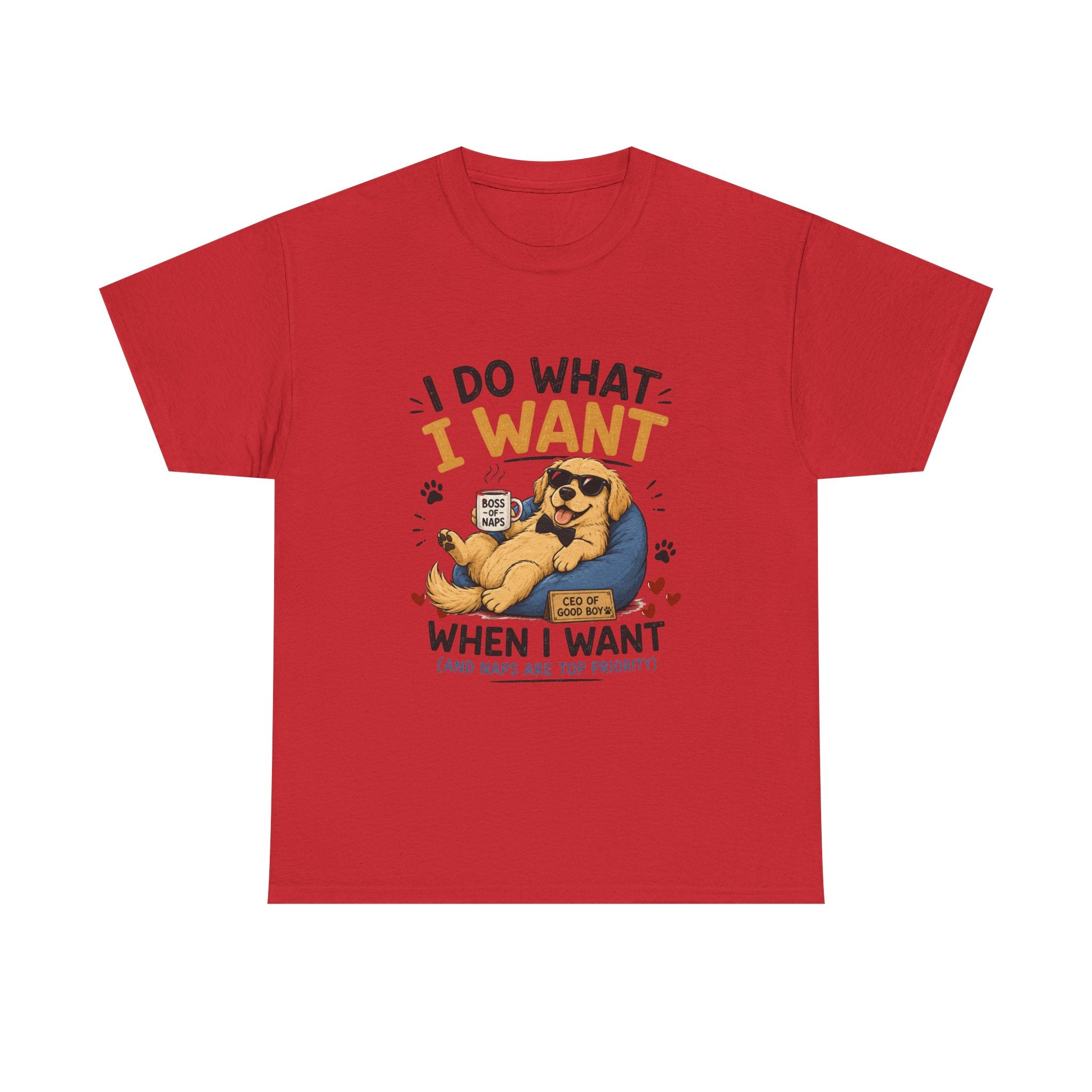 I Do What I Want When I Want Dog T-Shirt — Funny Rebel Pet Lover Tee