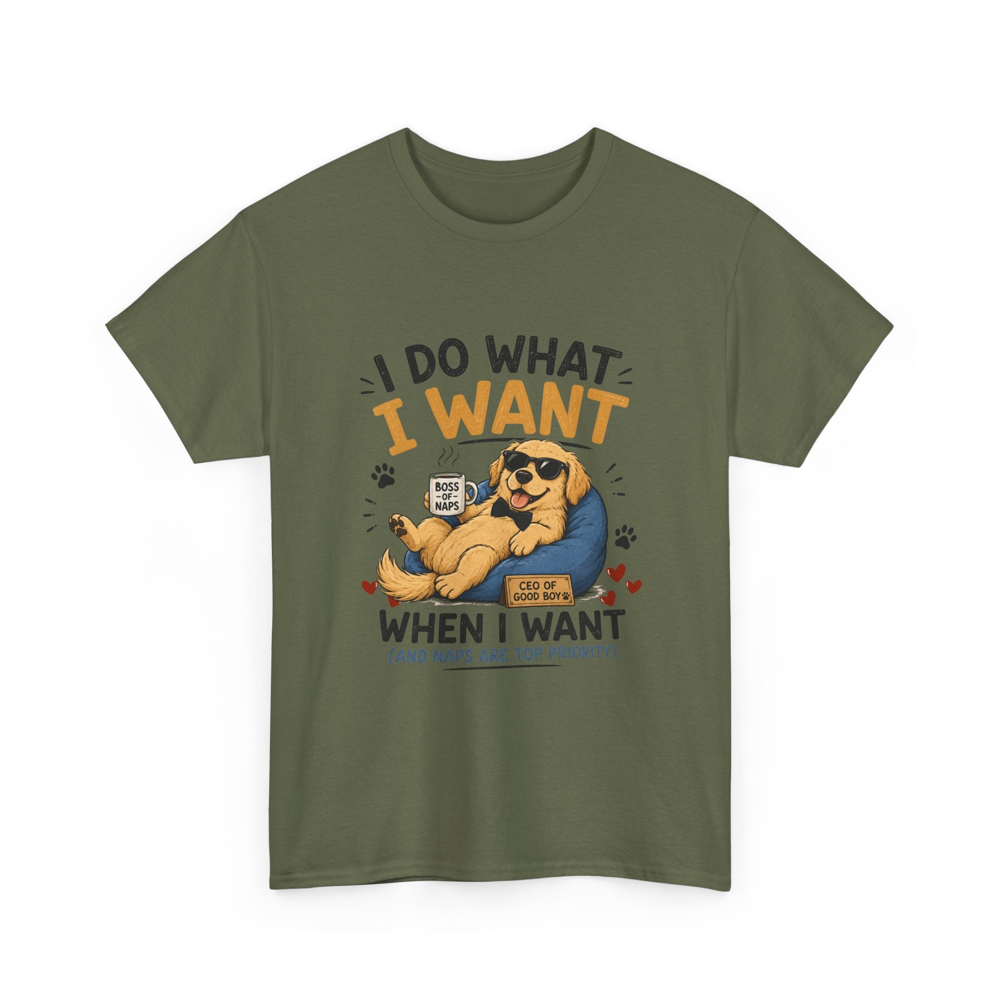 I Do What I Want When I Want Dog T-Shirt — Funny Rebel Pet Lover Tee