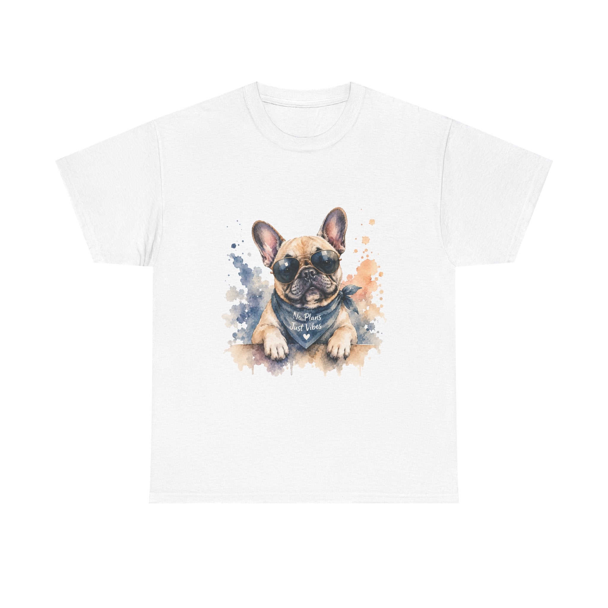 French Bulldog Watercolor T-Shirt – Cute Pup Bandana Tee