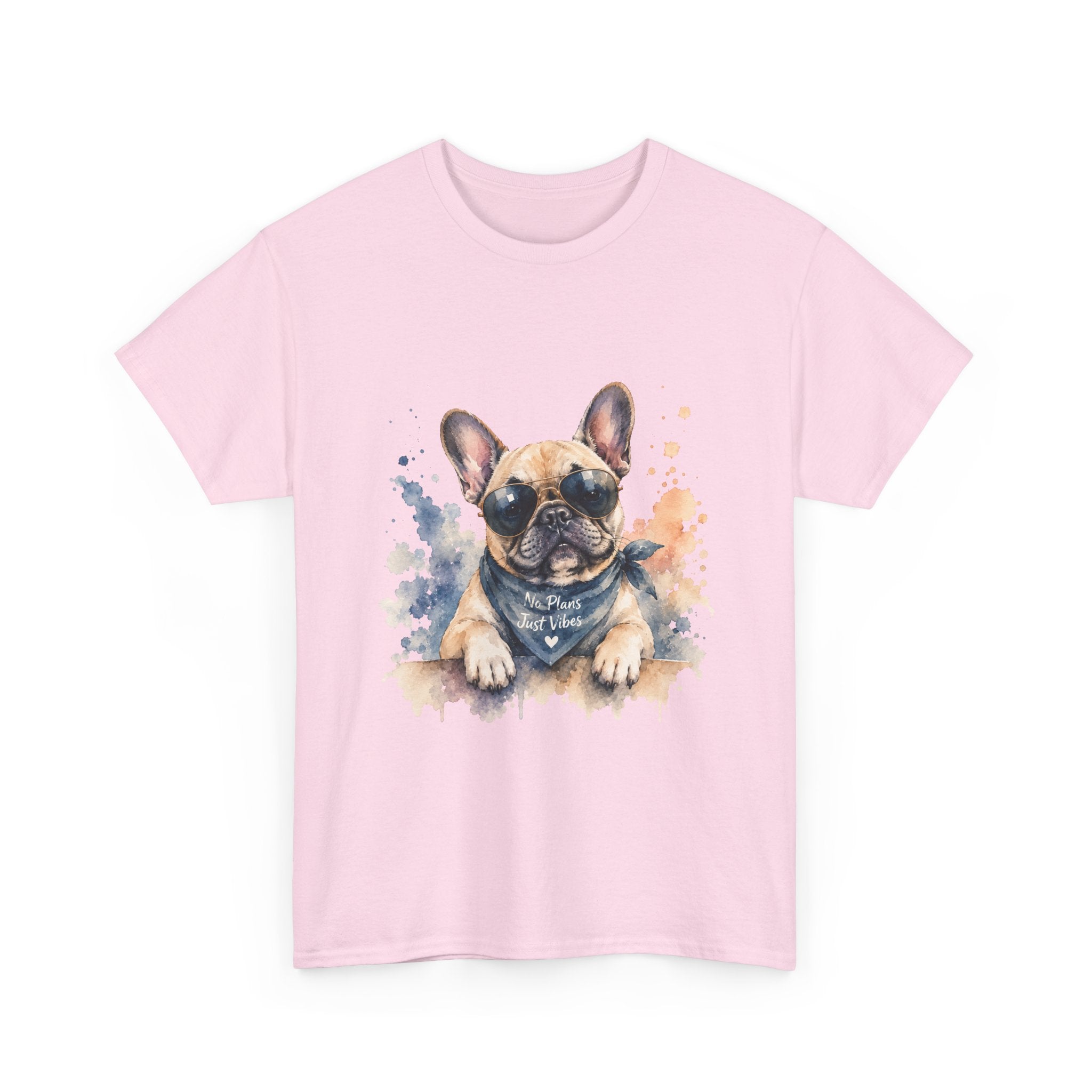 French Bulldog Watercolor T-Shirt – Cute Pup Bandana Tee