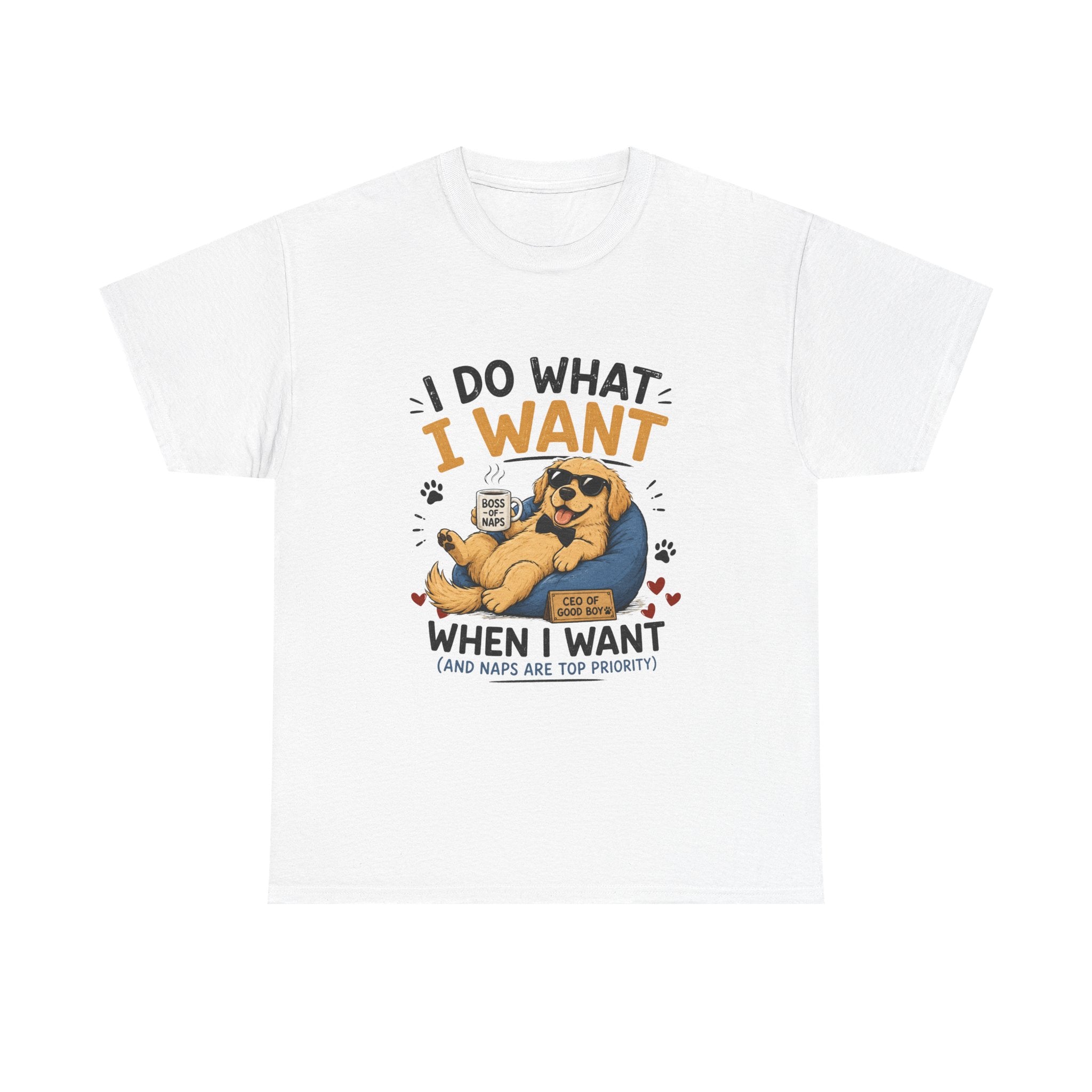 I Do What I Want When I Want Dog T-Shirt — Funny Rebel Pet Lover Tee
