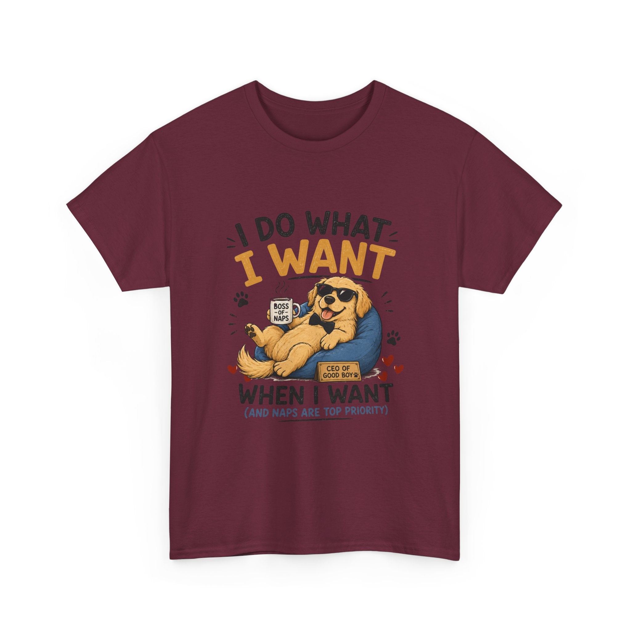 I Do What I Want When I Want Dog T-Shirt — Funny Rebel Pet Lover Tee