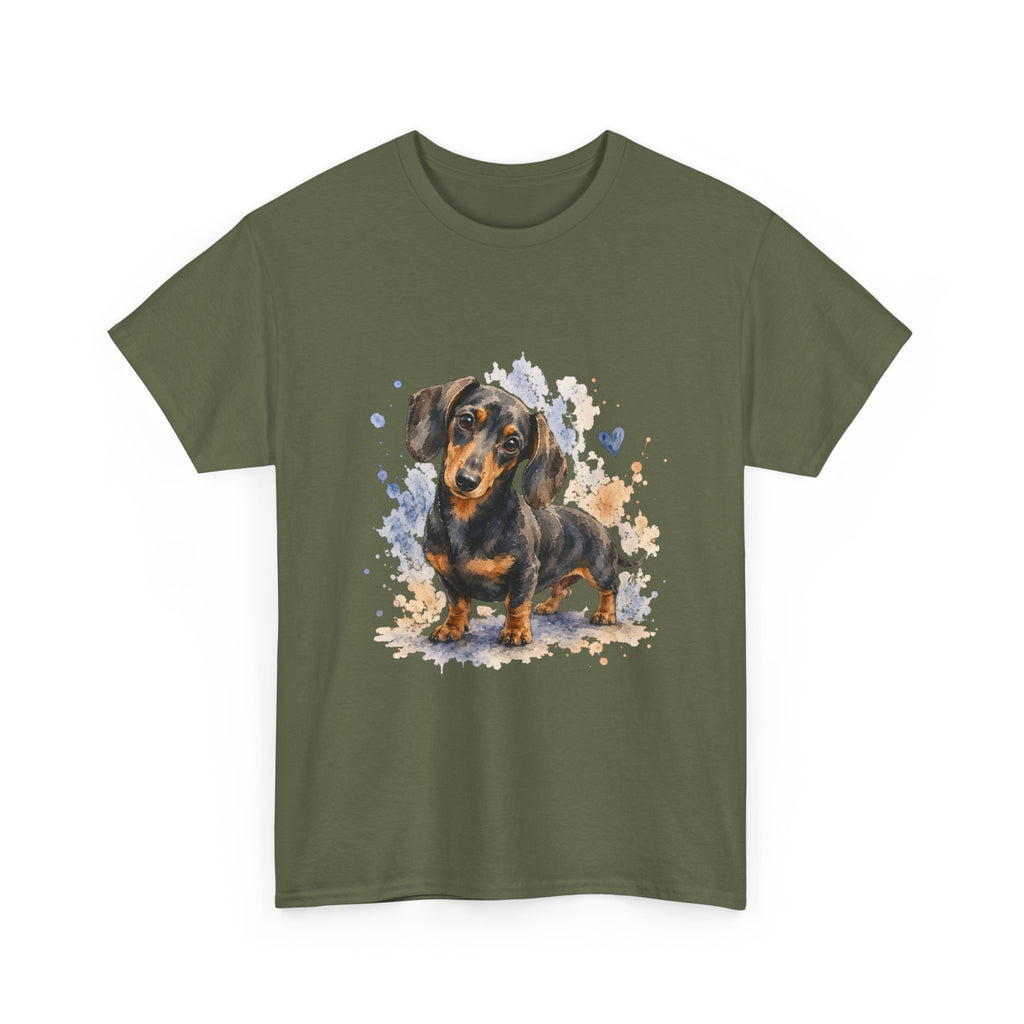 Dachshund Watercolor Tee - Cute Sausage Dog Graphic T-Shirt