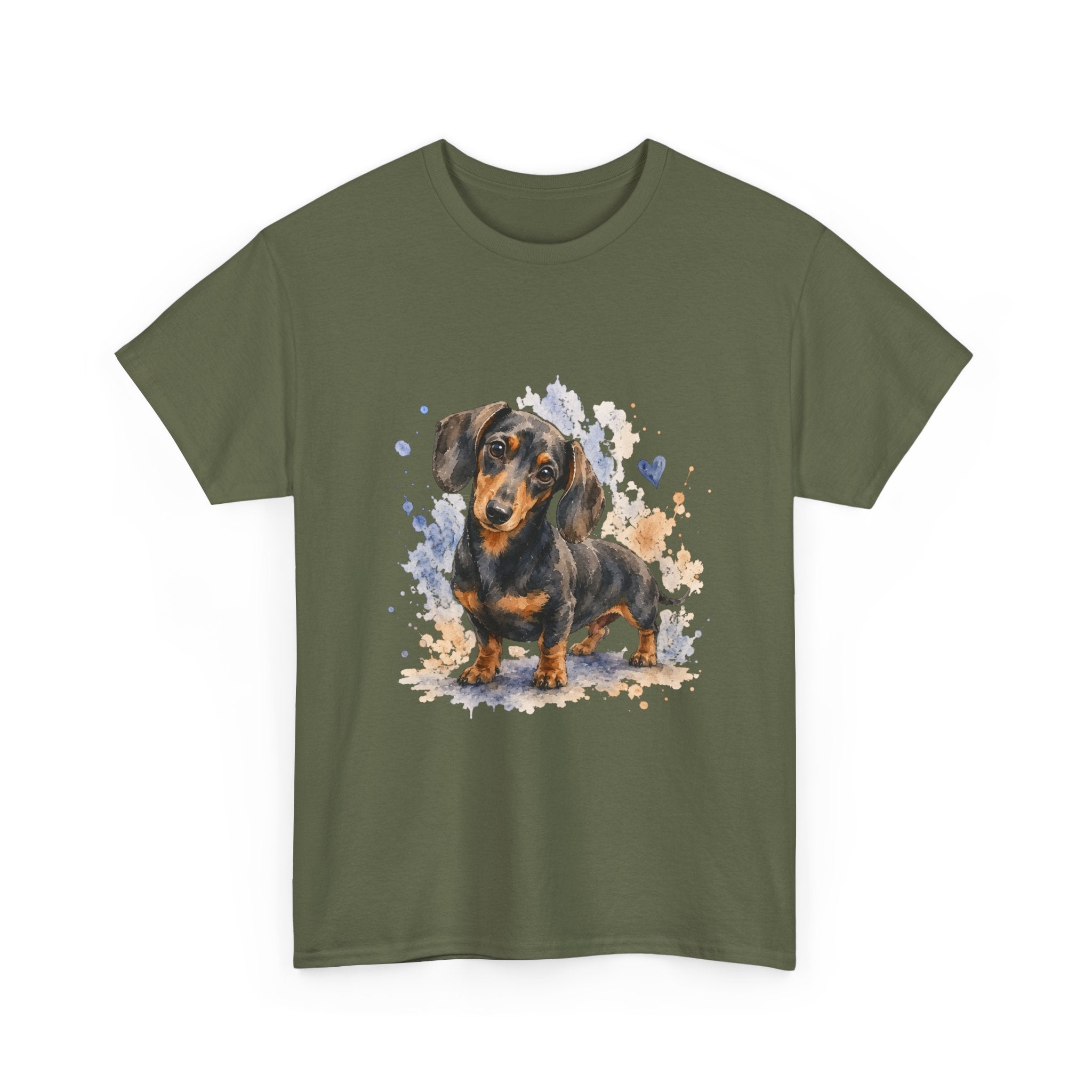 Dachshund Watercolor Tee - Cute Sausage Dog Graphic T-Shirt