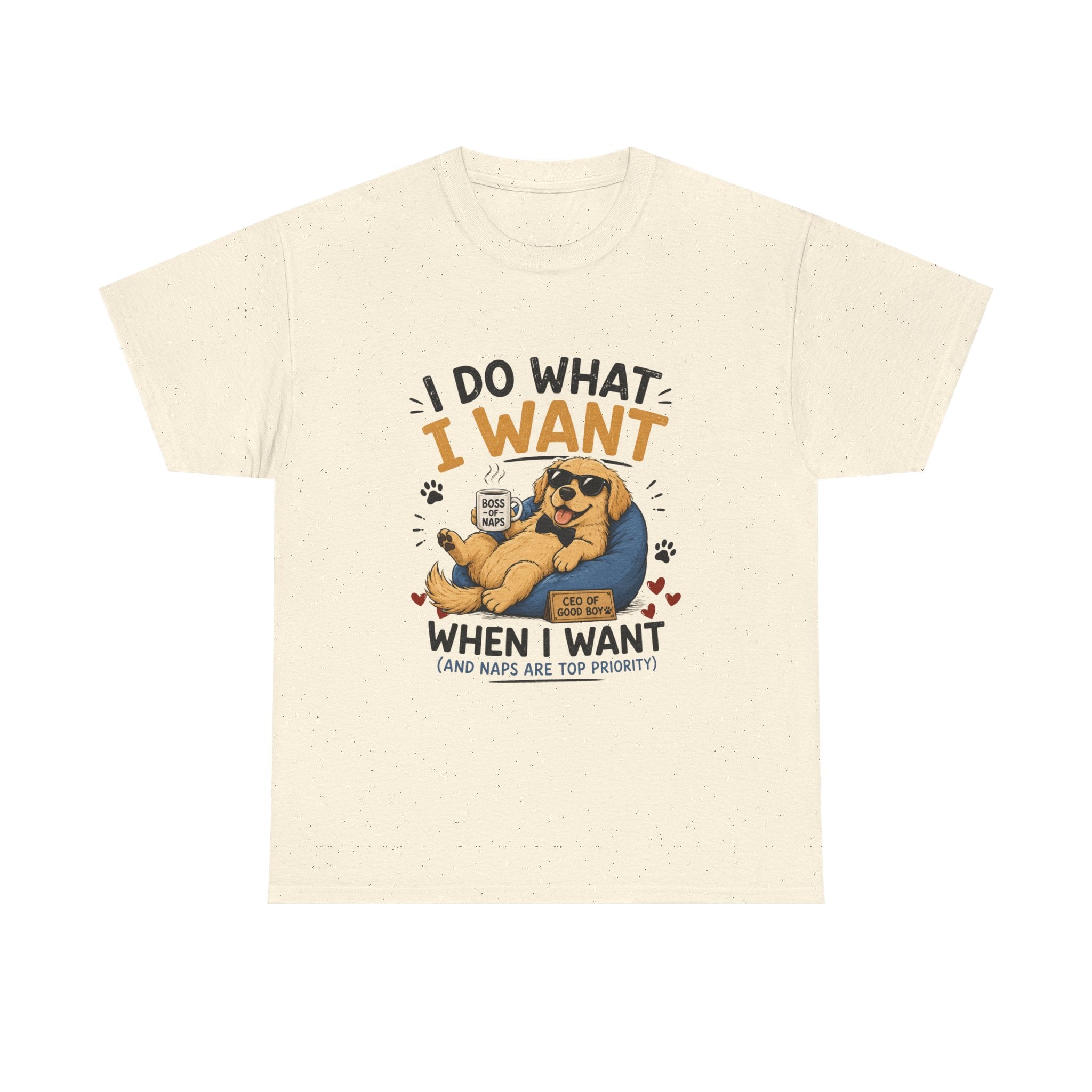 I Do What I Want When I Want Dog T-Shirt — Funny Rebel Pet Lover Tee