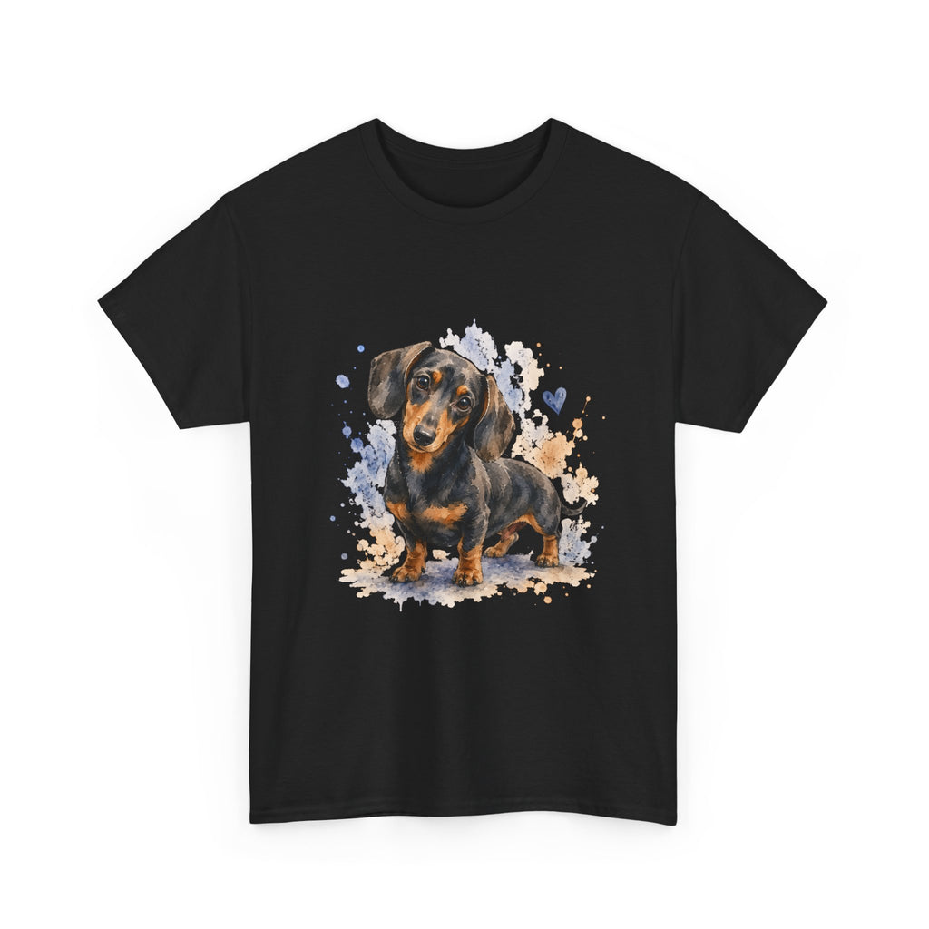Dachshund Watercolor Tee - Cute Sausage Dog Graphic T-Shirt