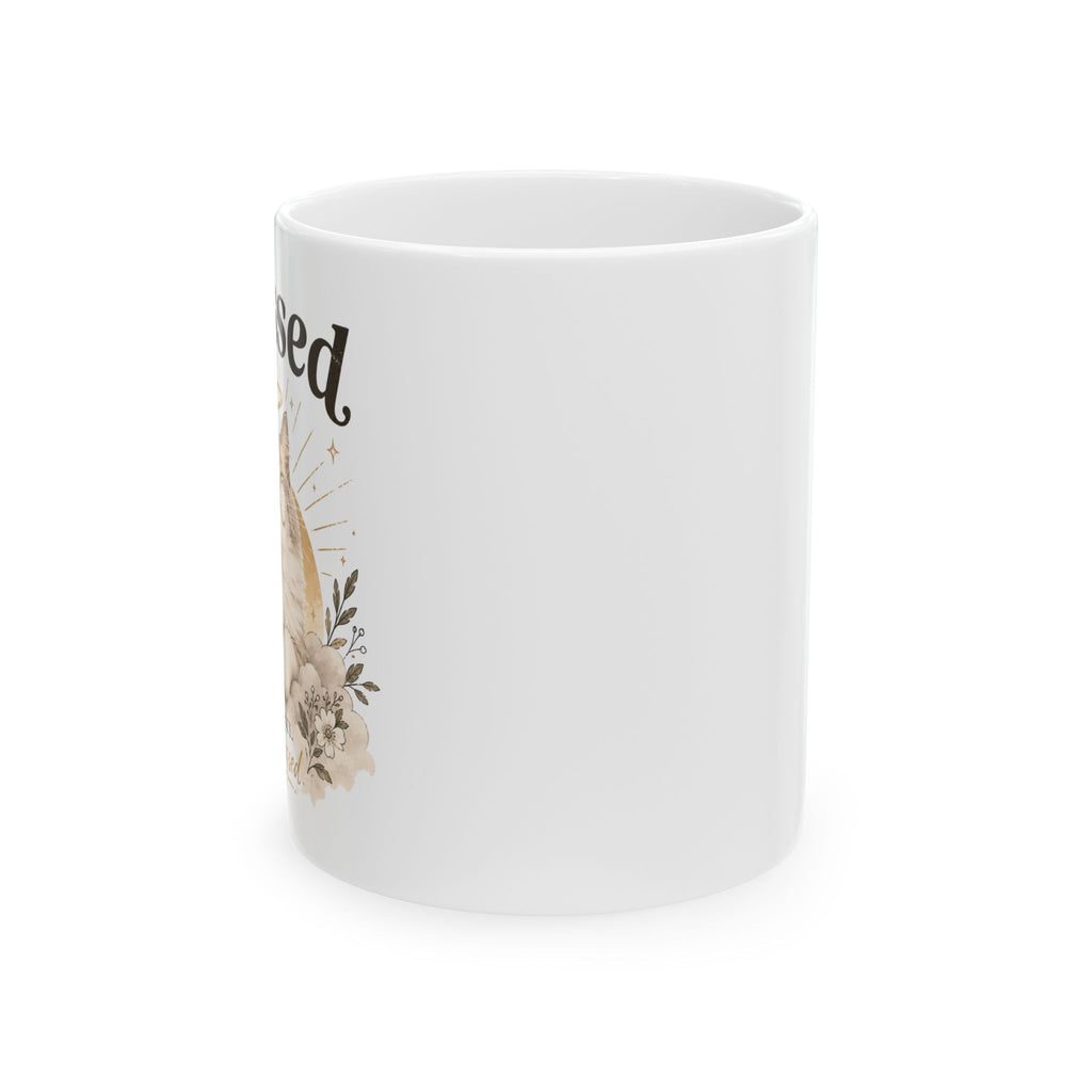 Blessed Floral Ceramic Mug — 11oz & 15oz Inspirational Coffee Cup