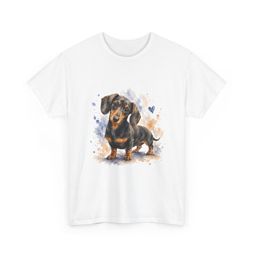 Dachshund Watercolor Tee - Cute Sausage Dog Graphic T-Shirt