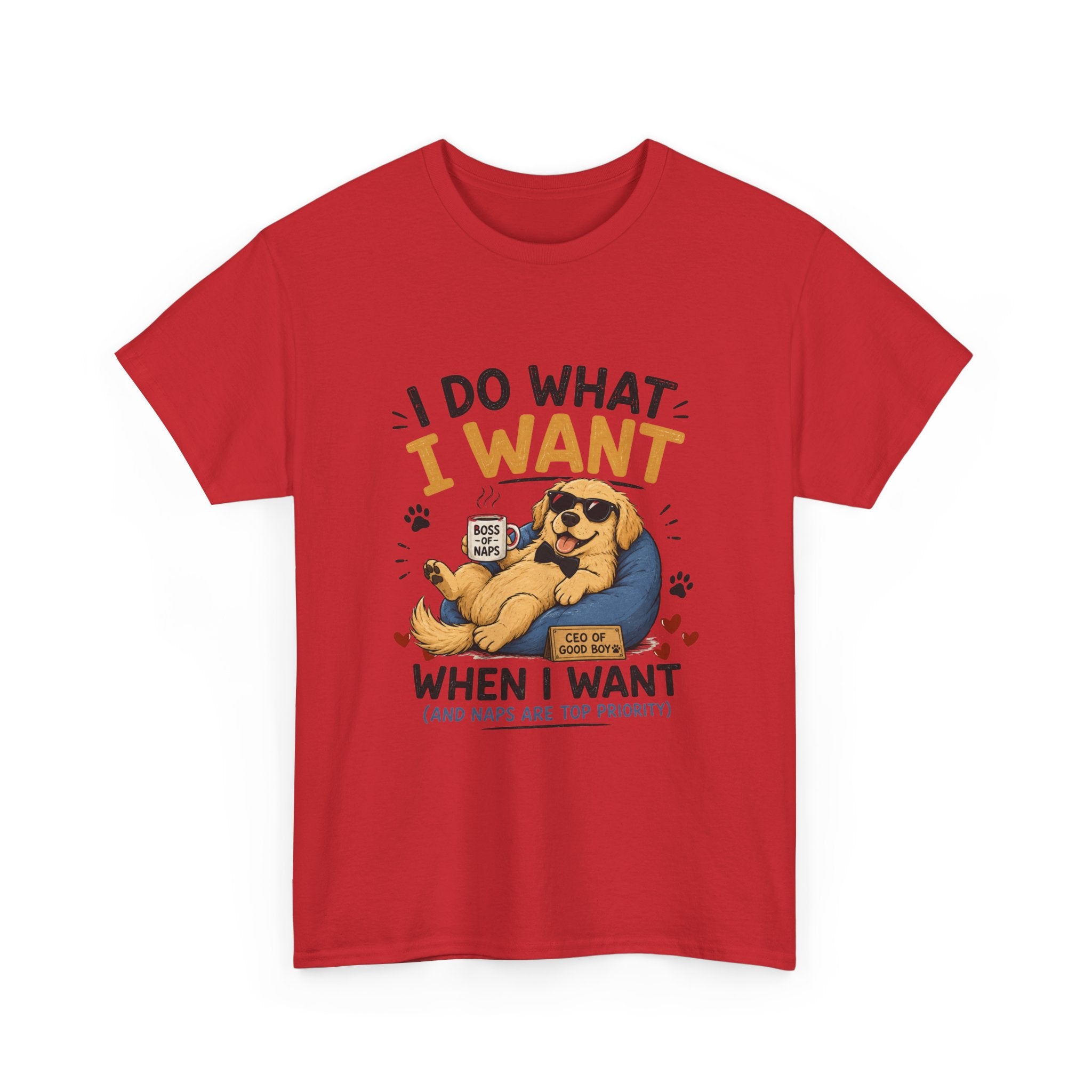 I Do What I Want When I Want Dog T-Shirt — Funny Rebel Pet Lover Tee