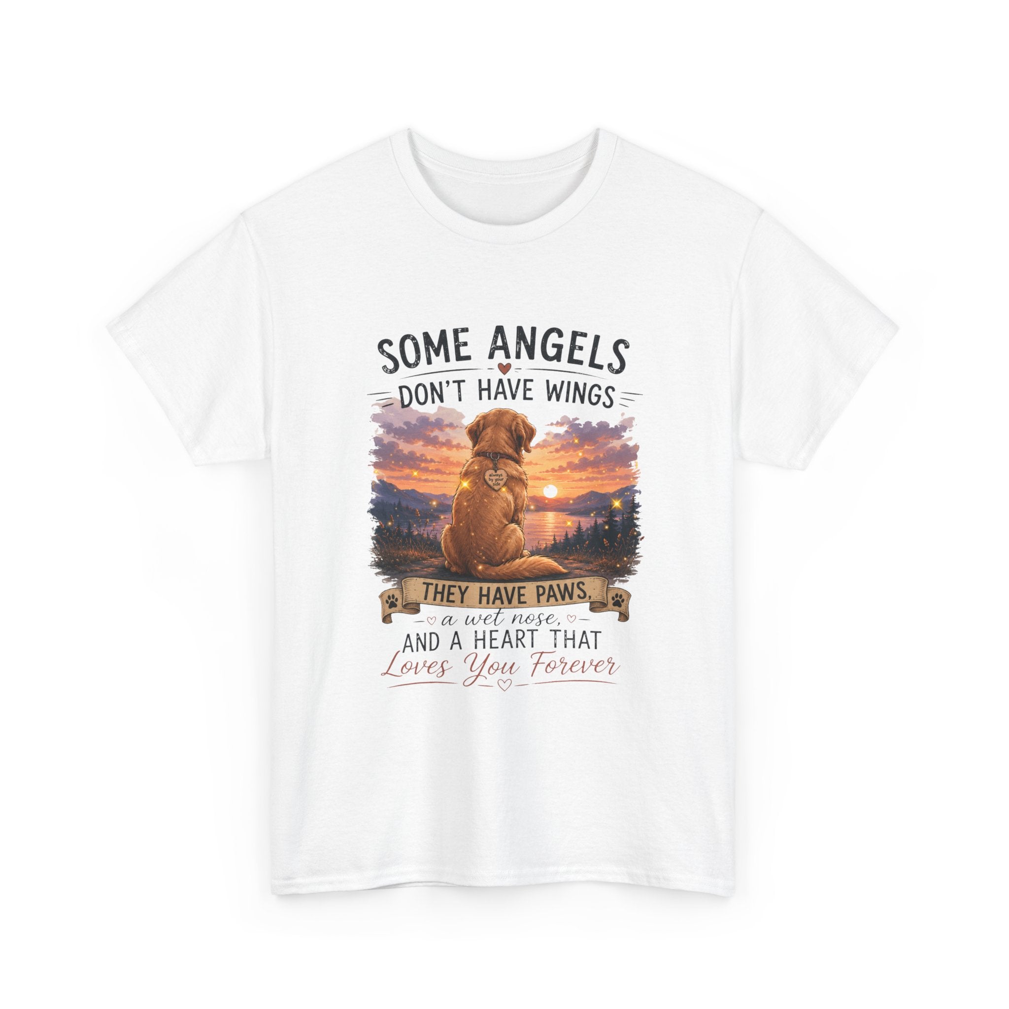 Dog Lover T‑Shirt – "Some Angels Don't Have Wings, They Have Paws" Memorial Tee