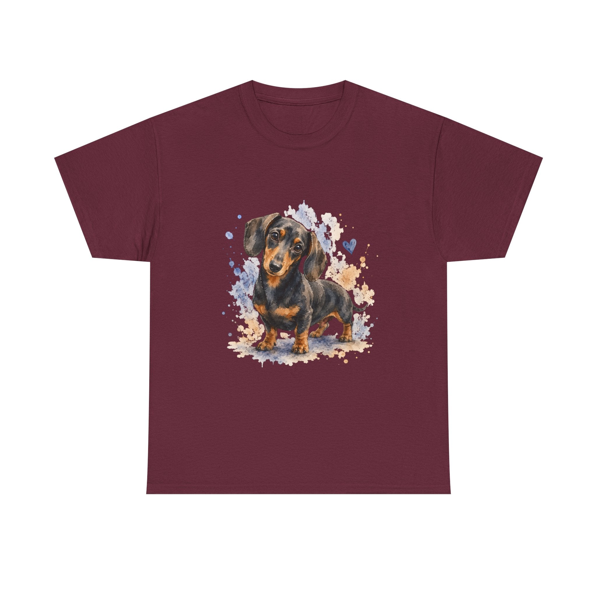 Dachshund Watercolor Tee - Cute Sausage Dog Graphic T-Shirt