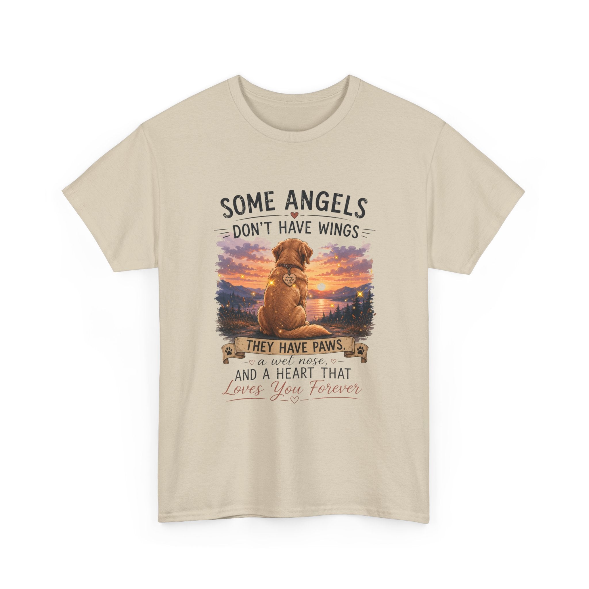 Dog Lover T‑Shirt – "Some Angels Don't Have Wings, They Have Paws" Memorial Tee