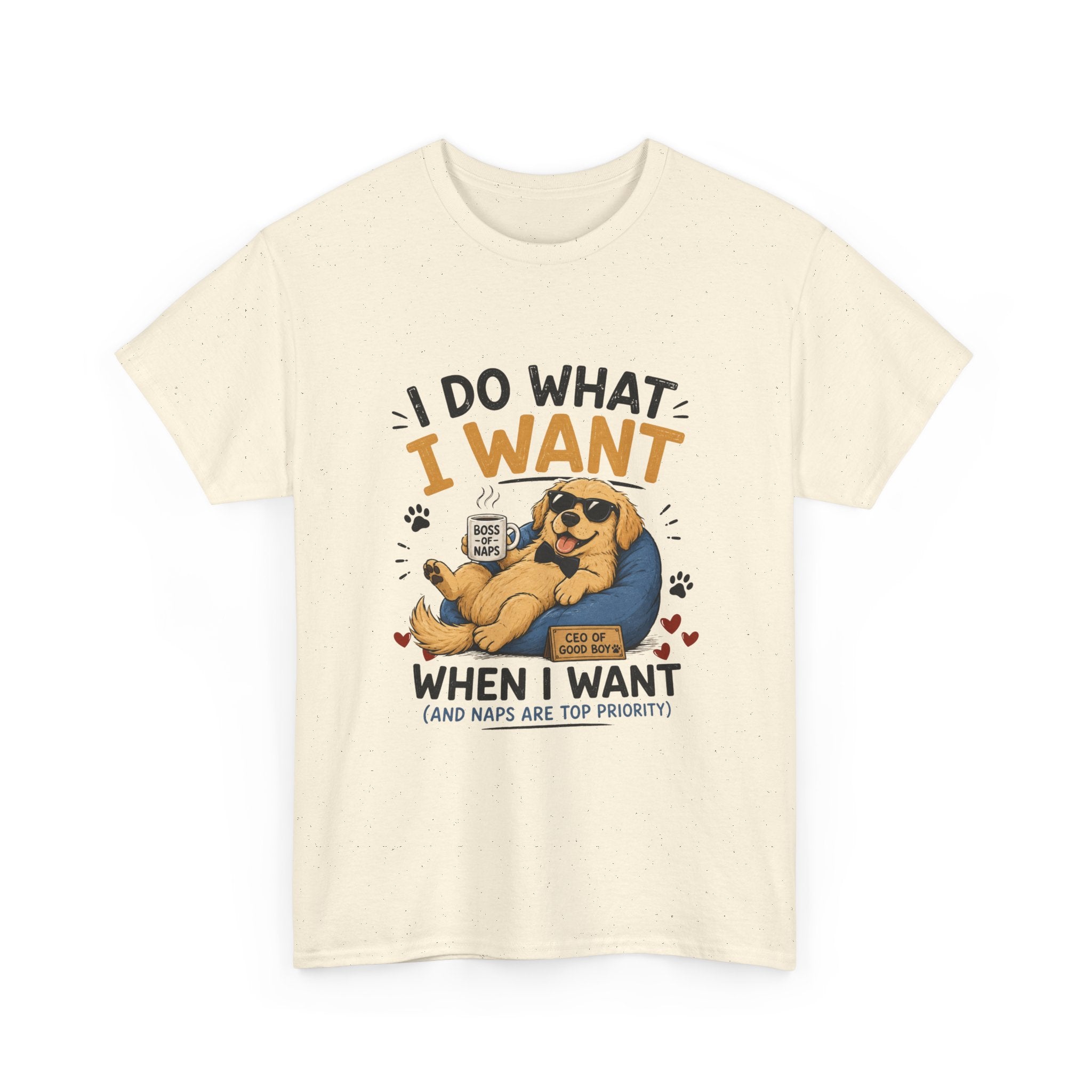 I Do What I Want When I Want Dog T-Shirt — Funny Rebel Pet Lover Tee