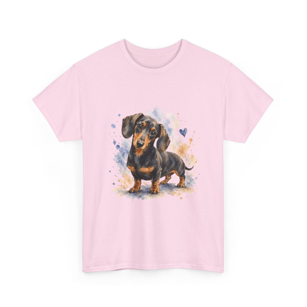 Dachshund Watercolor Tee - Cute Sausage Dog Graphic T-Shirt