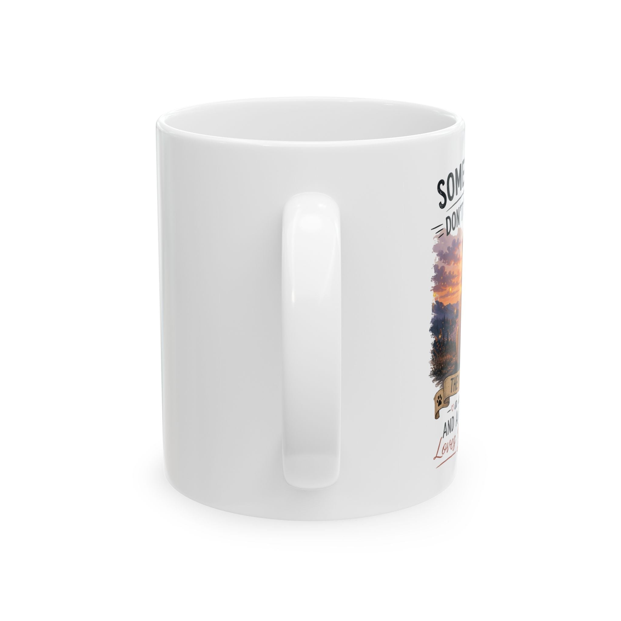 Ceramic Mug — 'Some Angels Don't Have Wings' Inspirational Sunset Coffee Cup (11oz/15oz)