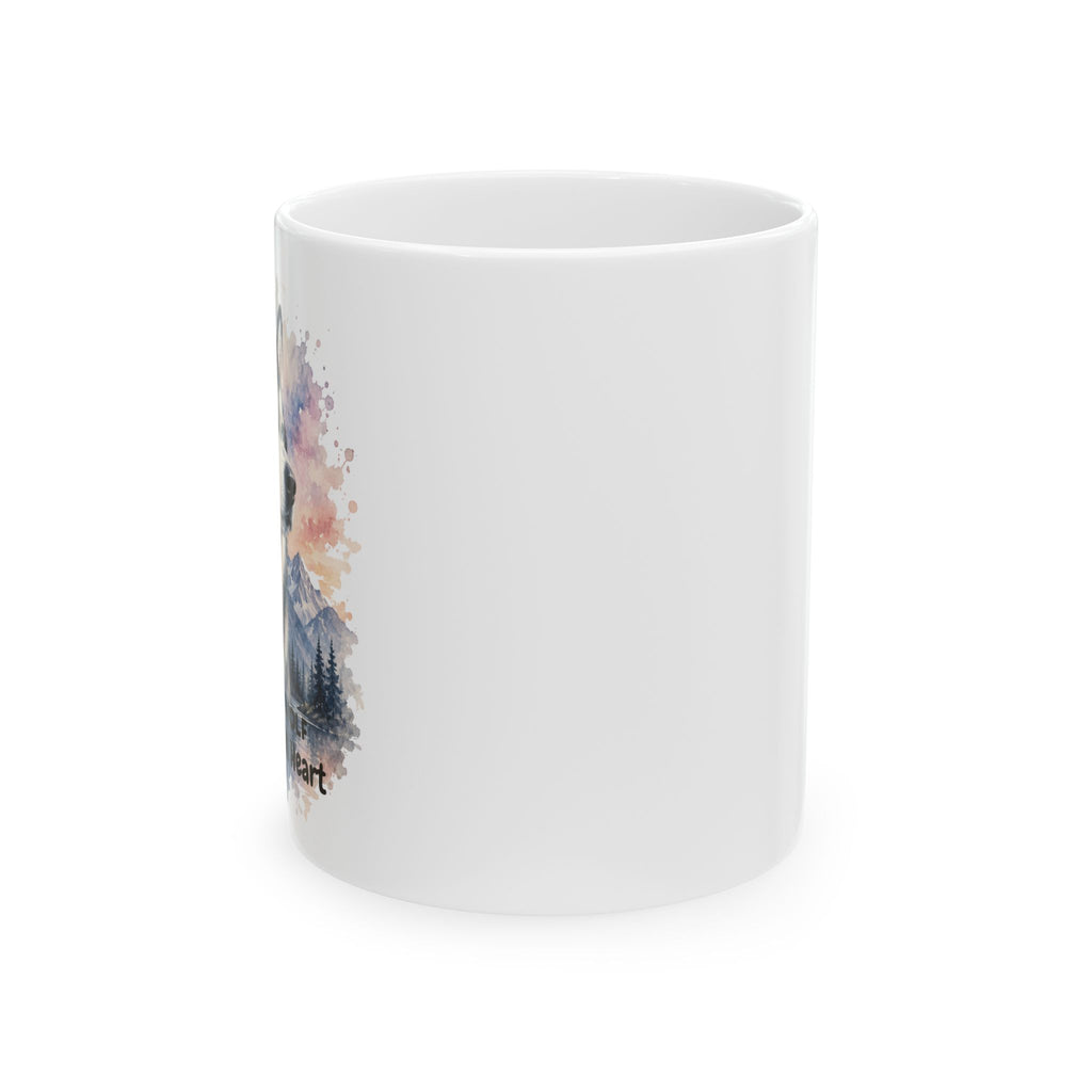 Husky Ceramic Mug — “Part Wolf · All Heart” (11oz & 15oz)