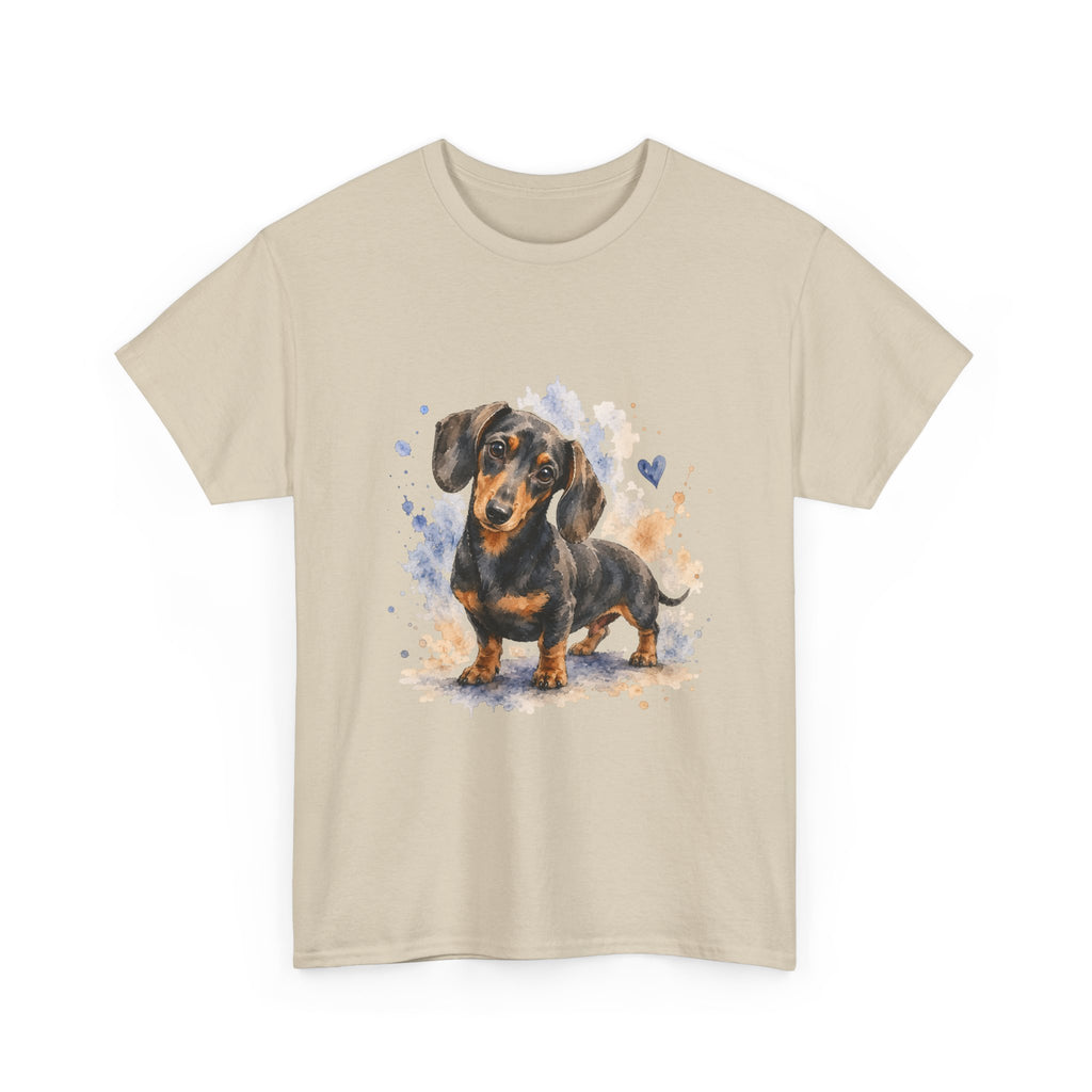 Dachshund Watercolor Tee - Cute Sausage Dog Graphic T-Shirt