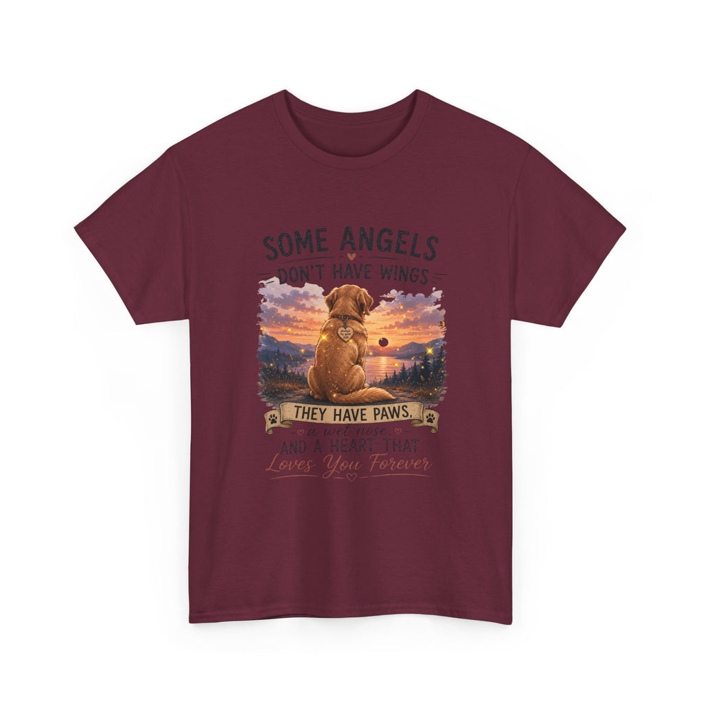 Dog Lover T‑Shirt – "Some Angels Don't Have Wings, They Have Paws" Memorial Tee
