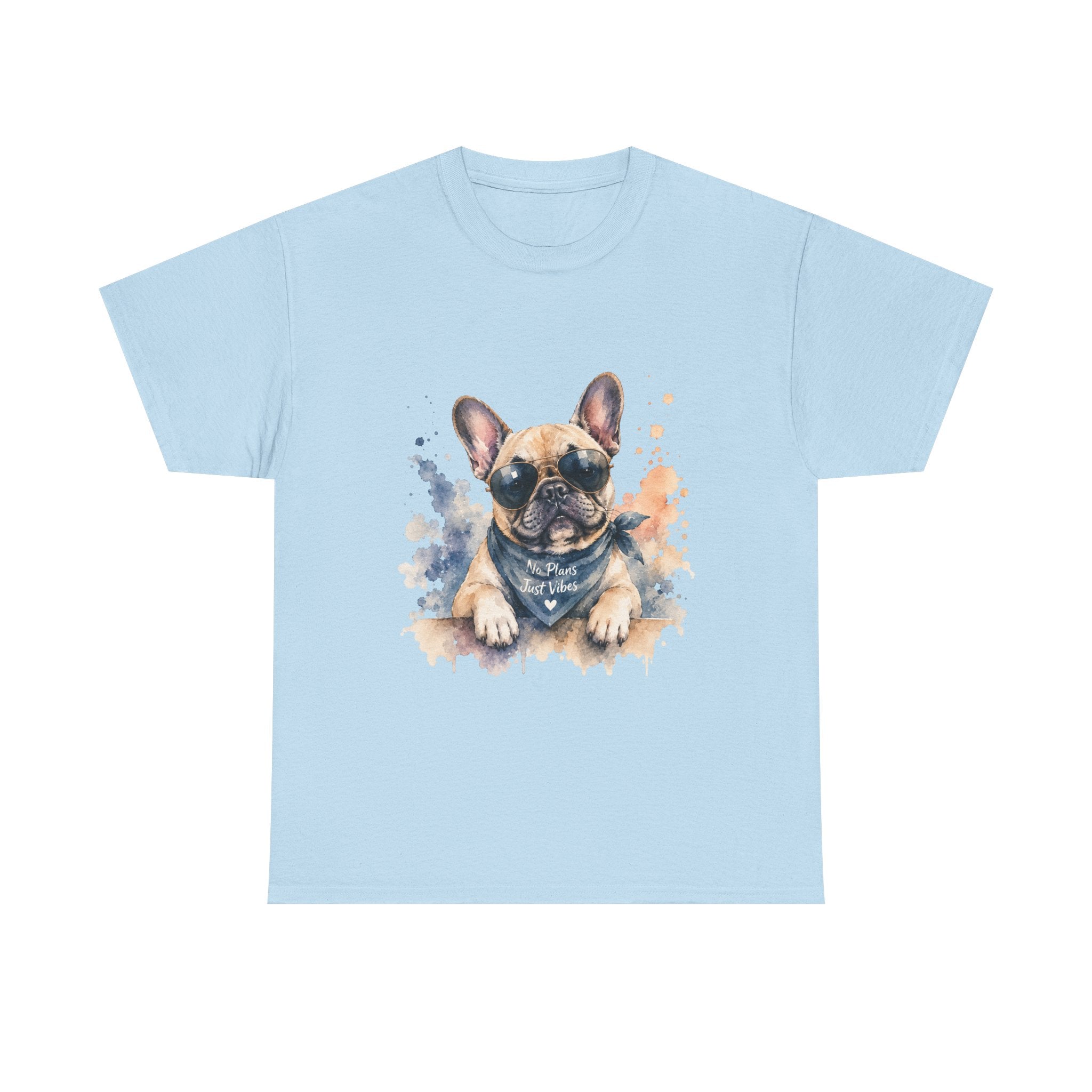 French Bulldog Watercolor T-Shirt – Cute Pup Bandana Tee