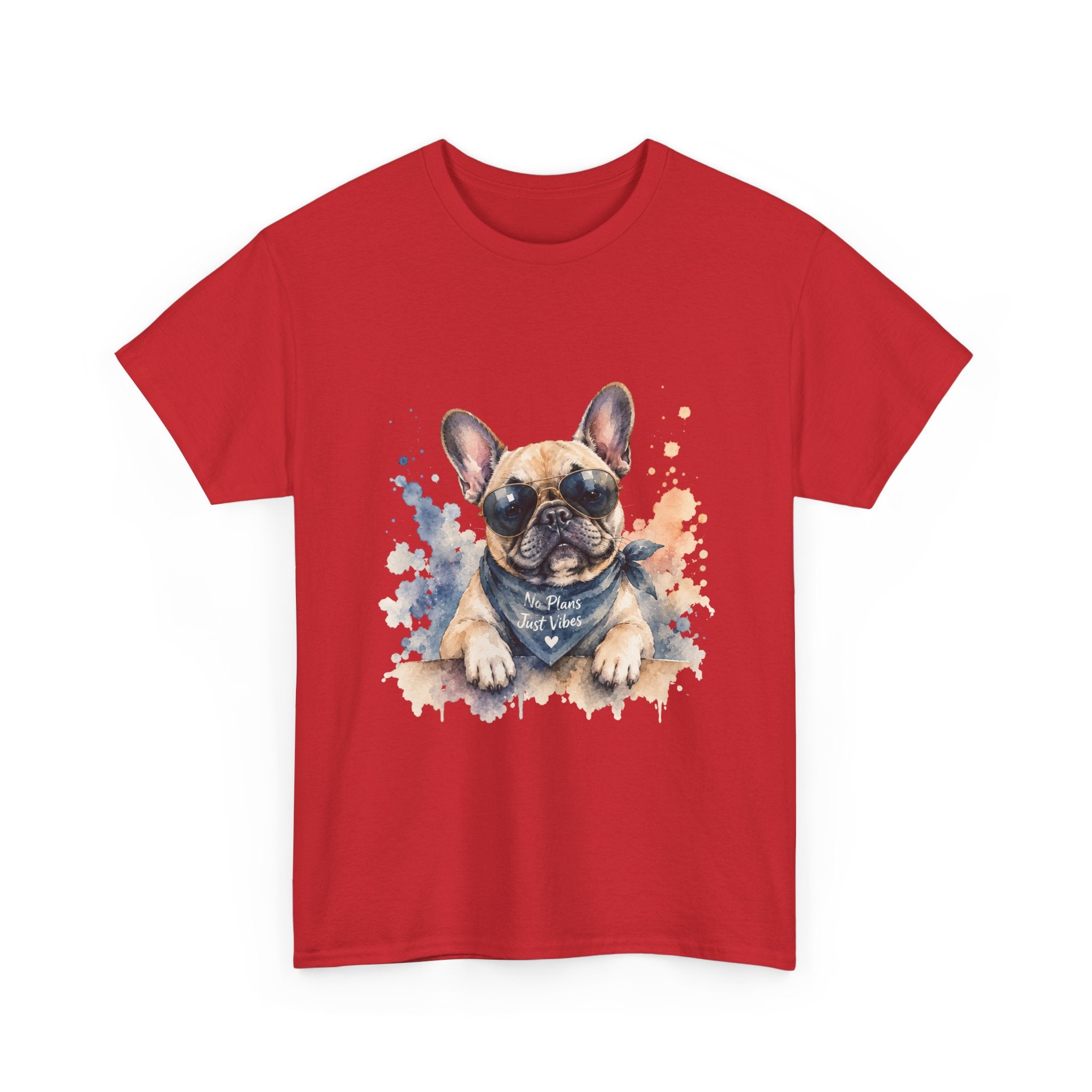 French Bulldog Watercolor T-Shirt – Cute Pup Bandana Tee