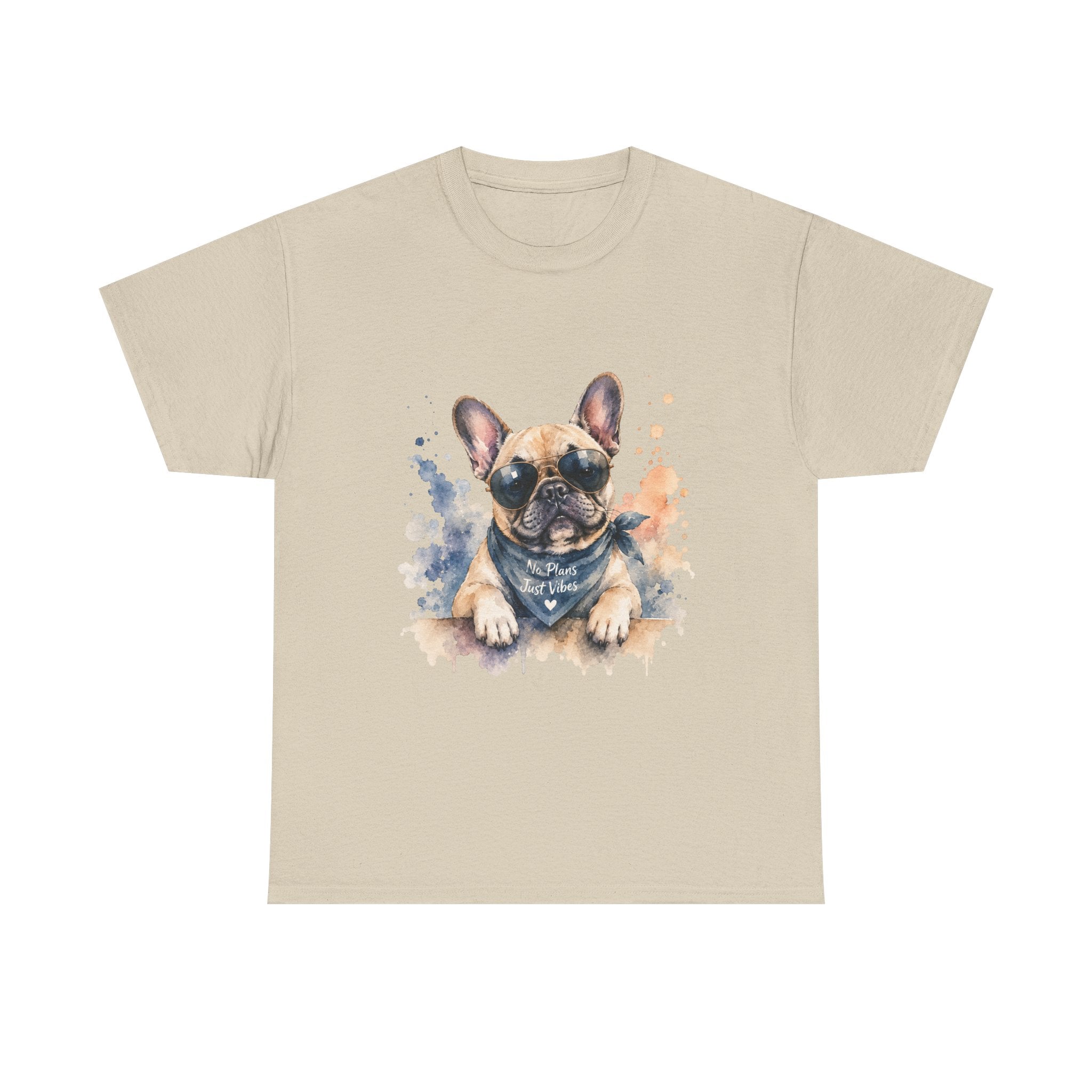 French Bulldog Watercolor T-Shirt – Cute Pup Bandana Tee