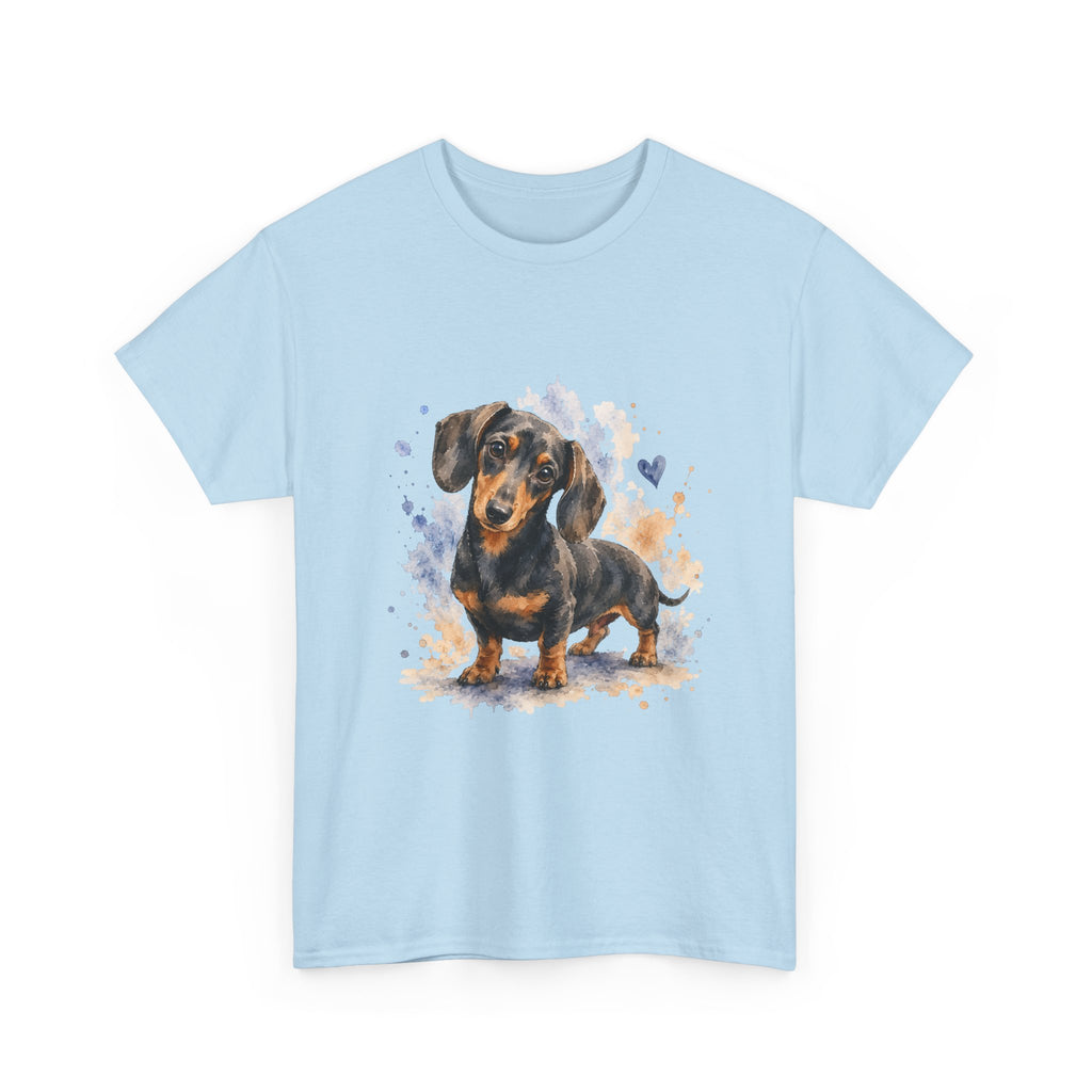 Dachshund Watercolor Tee - Cute Sausage Dog Graphic T-Shirt