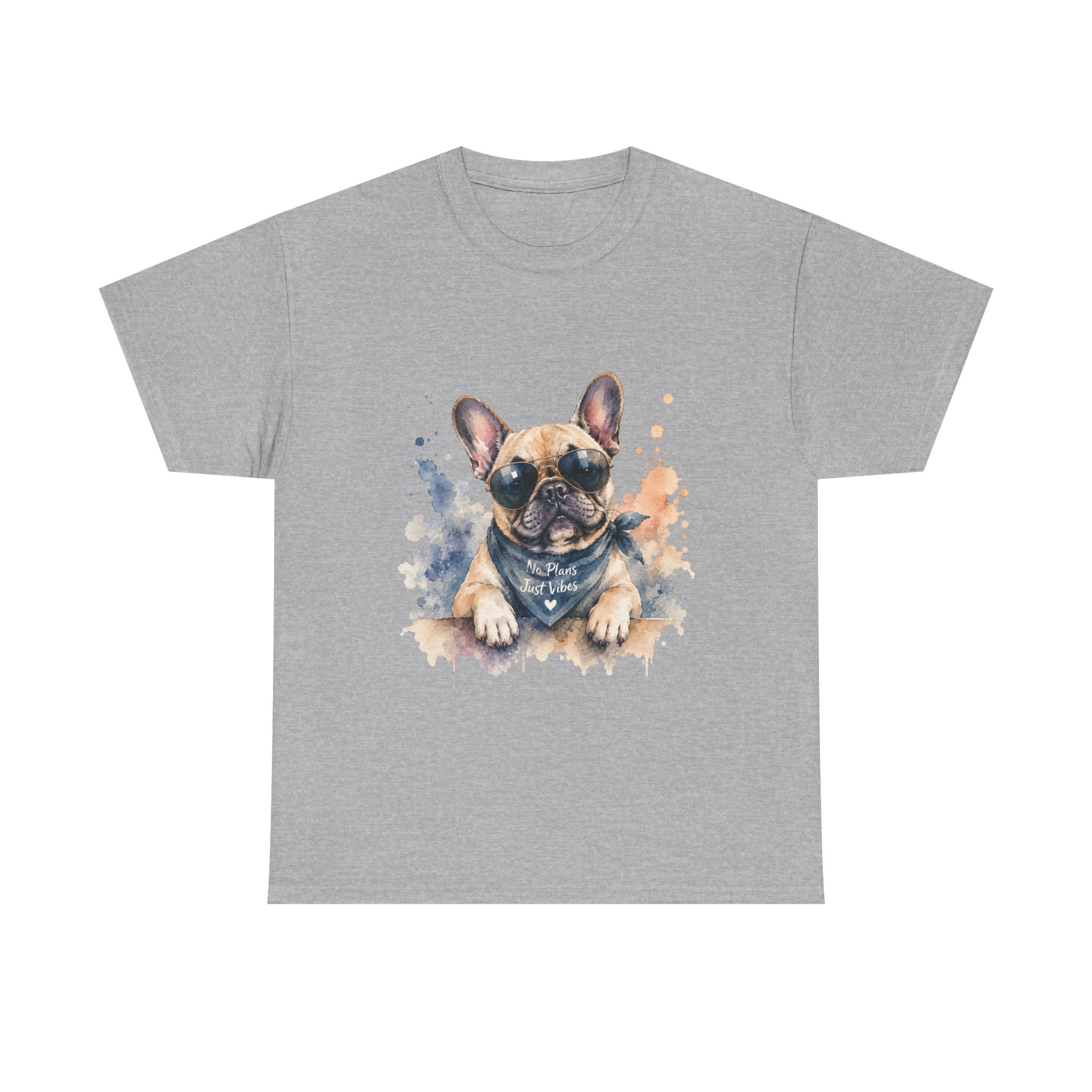 French Bulldog Watercolor T-Shirt – Cute Pup Bandana Tee