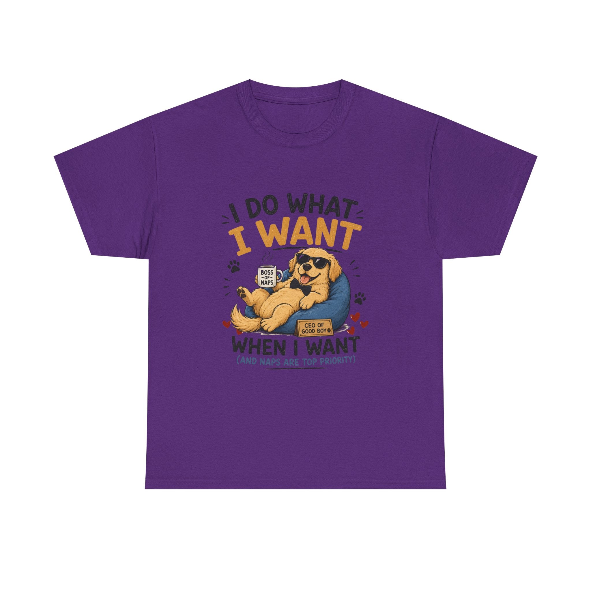 I Do What I Want When I Want Dog T-Shirt — Funny Rebel Pet Lover Tee