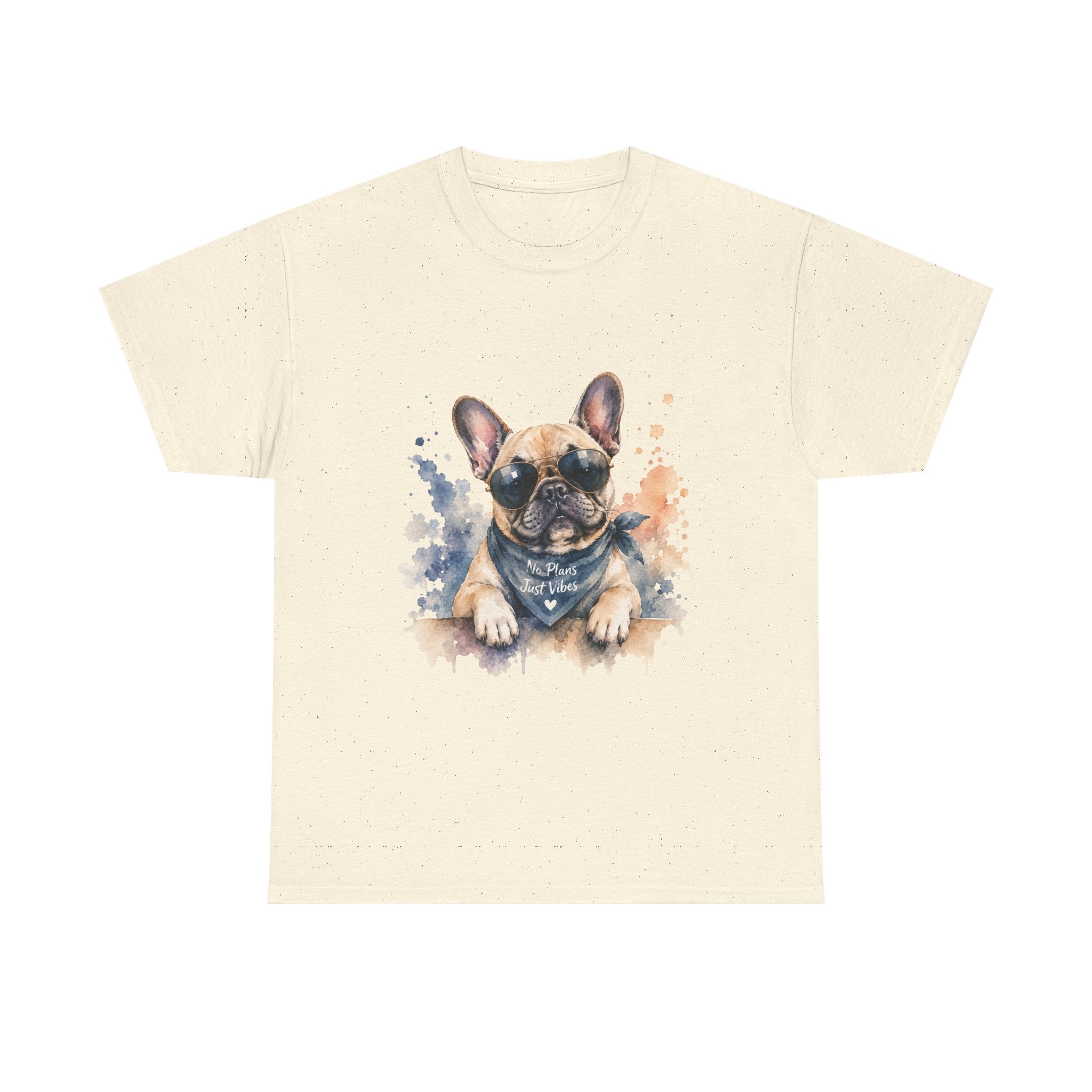 French Bulldog Watercolor T-Shirt – Cute Pup Bandana Tee
