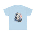 Husky Watercolor T-Shirt — "Part Wolf, All Heart"